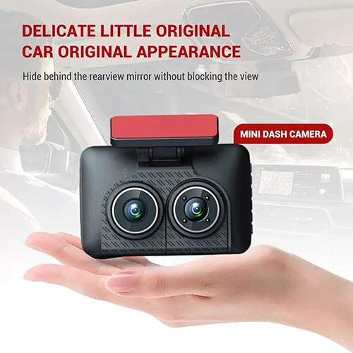 دوربین ثبت وقایع خودرو دو لنزه Full HD 1080PDual-lens Full HD 1080P car dash cam - Image 6