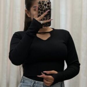 بادی یقه دلبری آستین فینگردار
