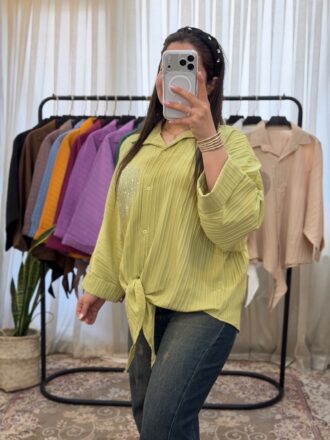 شومیز گره ای نگینی - Image 18