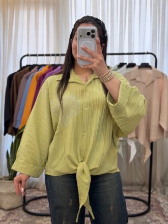 شومیز گره ای نگینی - Image 10