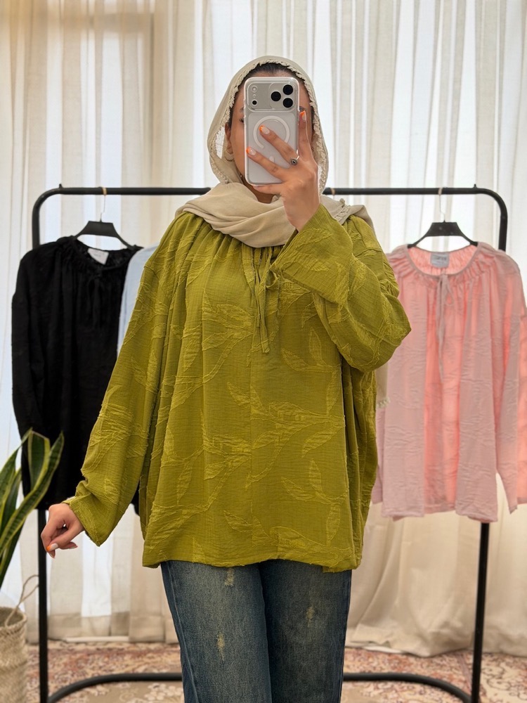 شومیز مانتویی بهاره زنانه - Image 9