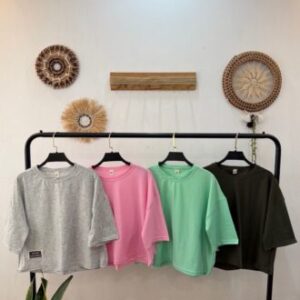کراپ باکسی پاستیلی زنانه